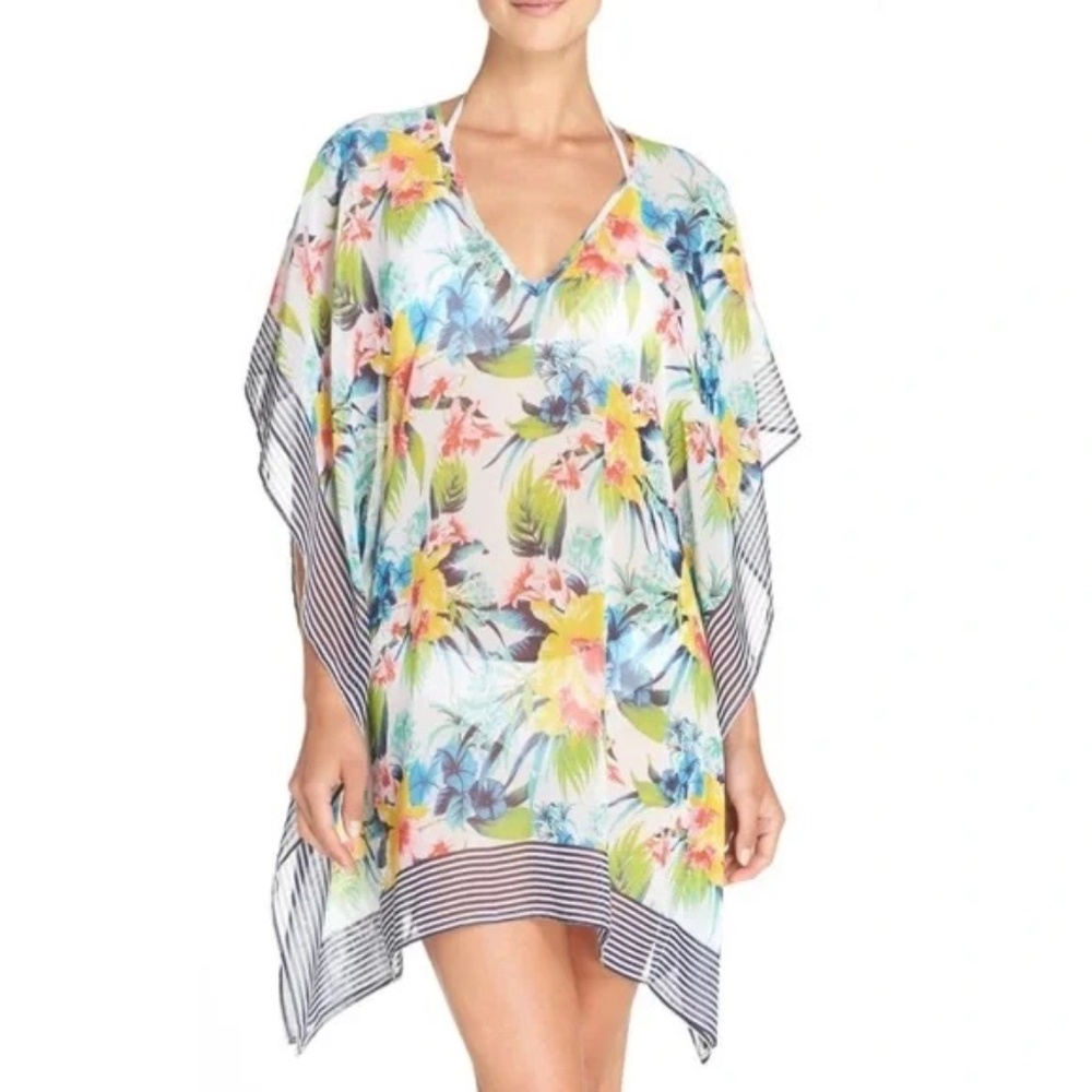 Tommy Bahama Sheer Printed Scarf Coverup